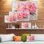 Pivoine sur fond blanc - impression sur toile tendue-25565905