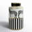 Eastleigh Zebra Handmade Ceramic Ginger Jar-1410149432