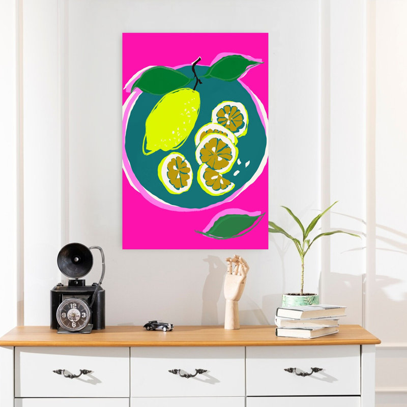Art mural NeonlemonstillLife, 24" H x 16" W