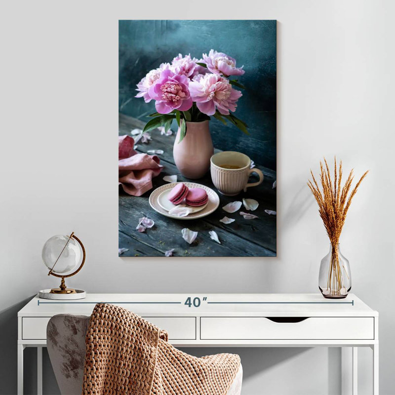Harnek Tea Time Peonies, 30" H x 20" W