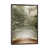 Dark Rustic Wood Floater Framed Canvas