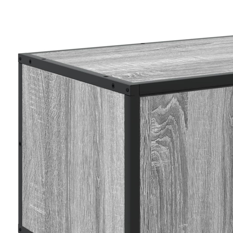 Amahni TV stand made of wood, 35 x 41cm, 180cm, Grey Sonoma
