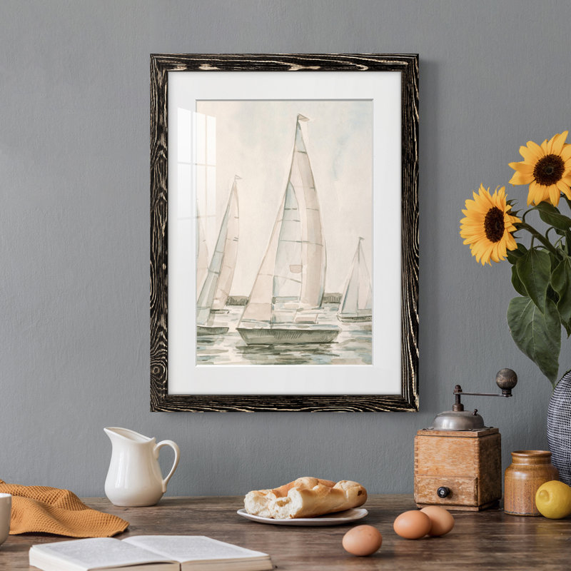 Voile Scribble I encadré mat - prêt à accrocher, Cadre noir, H 31,5 po x l 23,5 po x P 1 po
