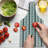Ambesonne Geometric Tempered Glass Cutting Board Triangles White