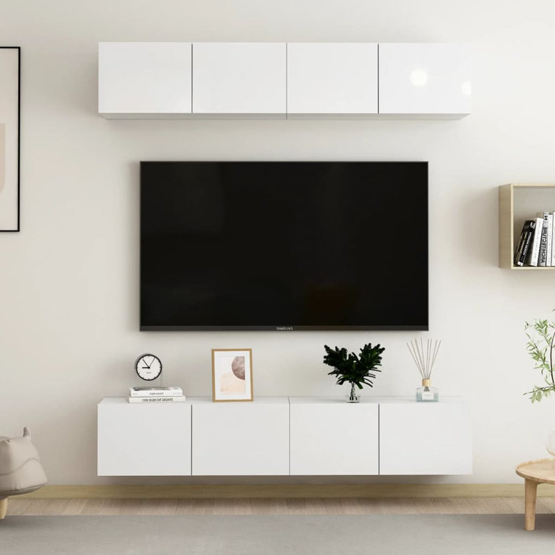 Finan TV Stand for TVs up to 85", White, 100