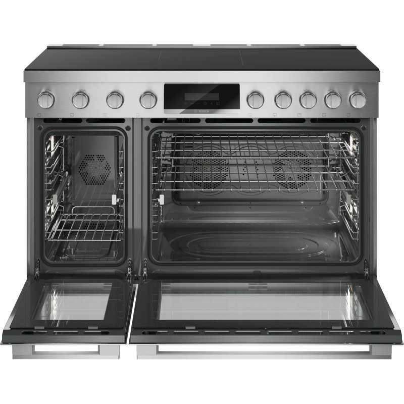 Série 800, cuisinière à induction de 48 po de style industriel, acier inoxydable