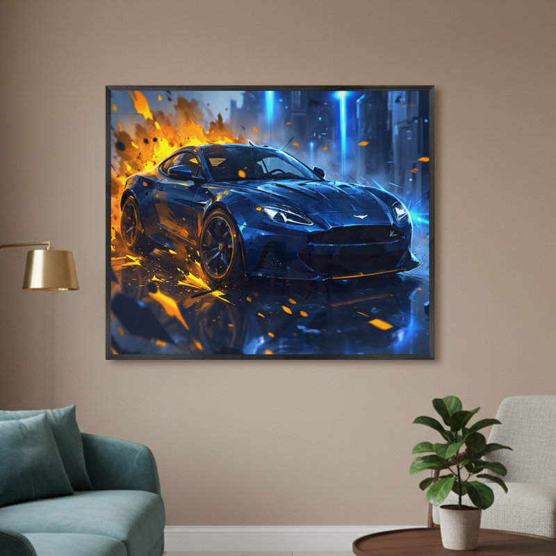 Single Picture Frame LED Illuminated Wall Art Wall Art on Glass / Aluminium
