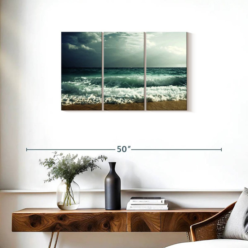 Gillard Dusky Ocean Wave, H 20 po x l 33 po