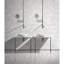 Lavabo en marbre blanc pour salle de bain, 15,7 po x 5,9 po, bloc simple, finition semi-polie-130048081