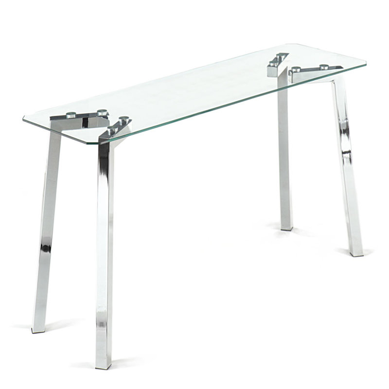 Theo 125cm Glass Top Console Table