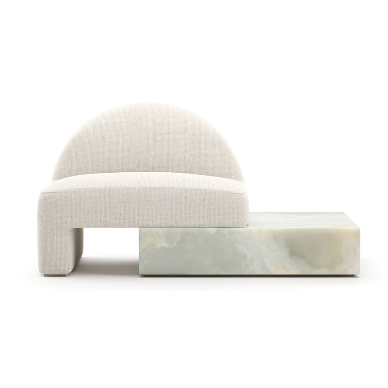 Caracole Linen Chaise Lounge