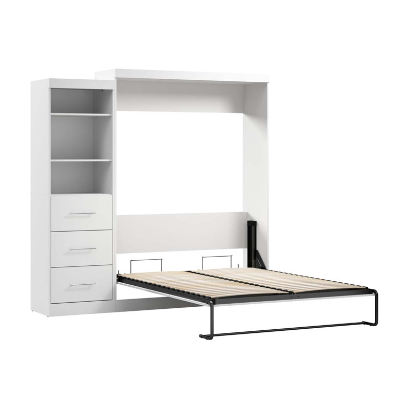 Arthor Metal Murphy Bed, White