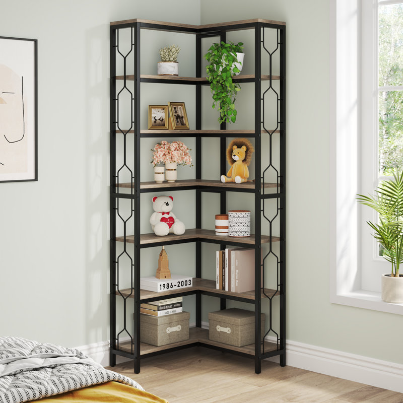 Floki Bookcase, Gray/Black
