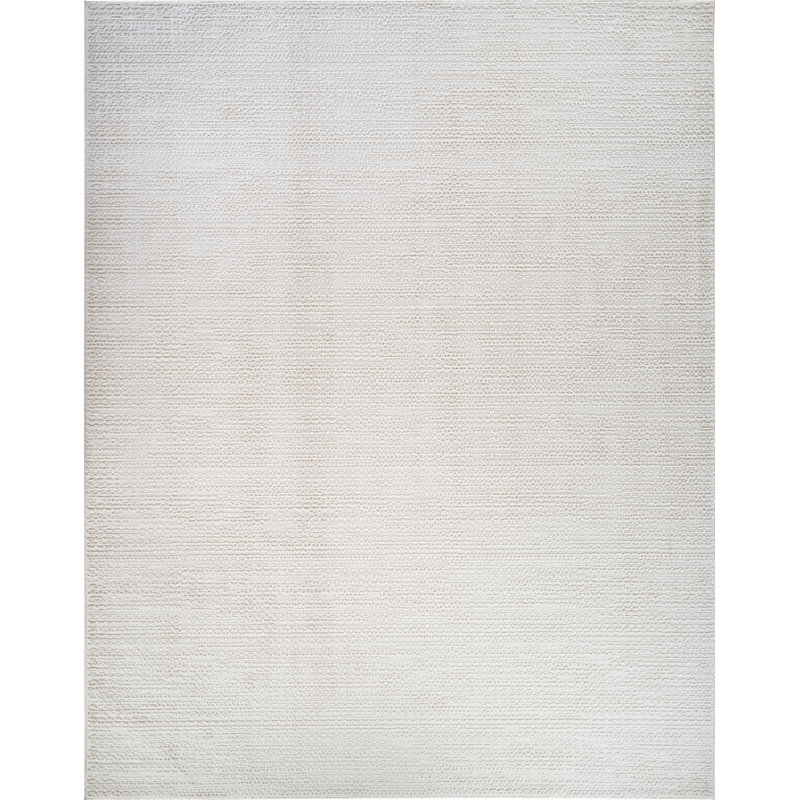 High-Low Preston Rug, Rectangle 8'9" x 11' 10", Blue/Ivory/Gray