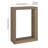 Osmond 22" Open Frame Console Table with Finished Back in Antiqued Gray Oak | Contemporary Minimalist Accent Table for Entryway or Living Room-184705866