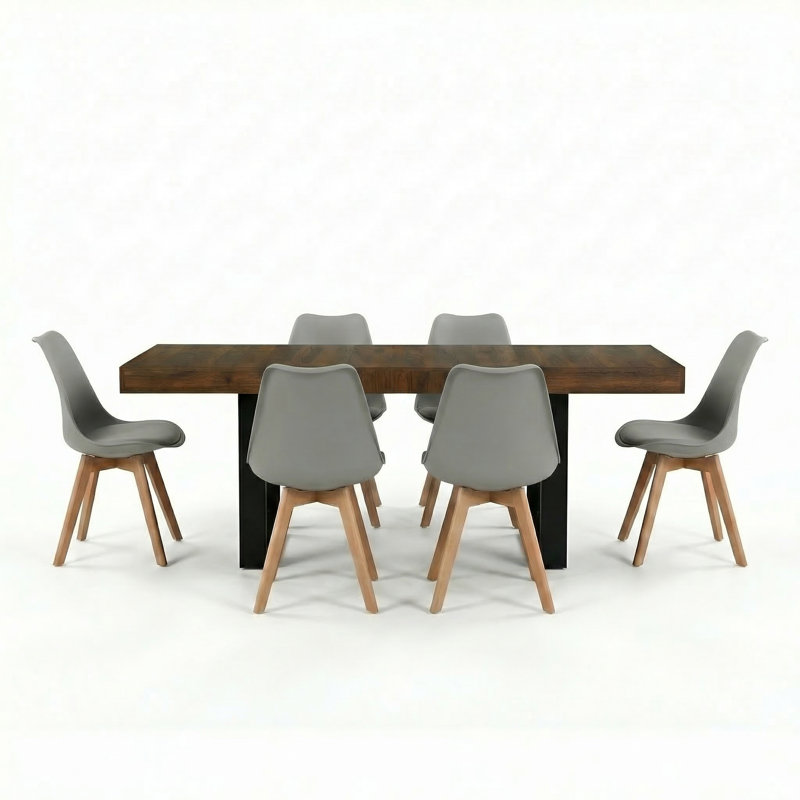 6 - Person Dining Set, Grey