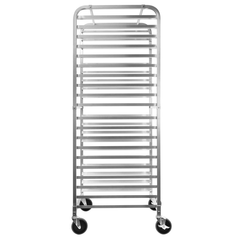 GRIDMANN Heavy-Duty 20-Sheet Silver Aluminum Bakery Rack