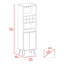 Armoire de bar 8 tablettes 8 bouteilles Wengue