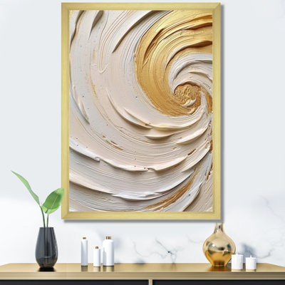 Tourbillon éternel doré IV sur toile
