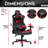 Techni Sport TS-83 Ergonomic High Back Racer Style PC Gaming Chair