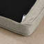 Élégant chien surélevé beige, lit confortable pour animaux de compagnie surdimensionné, matériau en lin moderne, longueur de 55 po, largeur de 26,5 po, hauteur de 17,5 po, lit d'une capacité de 130 lb et hauteur du linge de lit-685306748