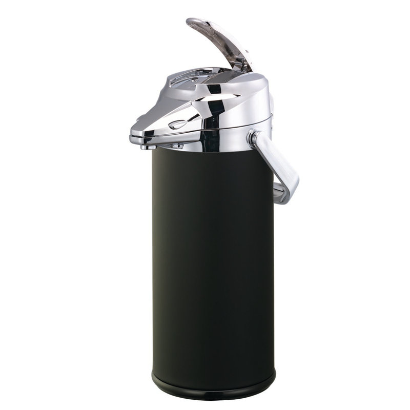 Signa-Air with Lever, Stainless Steel Vacuum Insulated 9 Cup Airpot, Black