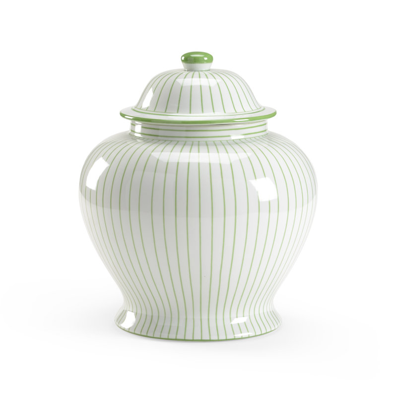 Handmade Ceramic / Porcelain Jar, Green