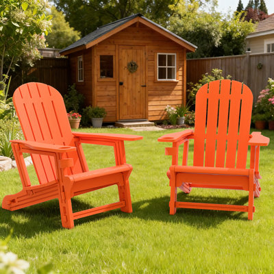 2-Piece Outdoor Adirondack Chair with Table