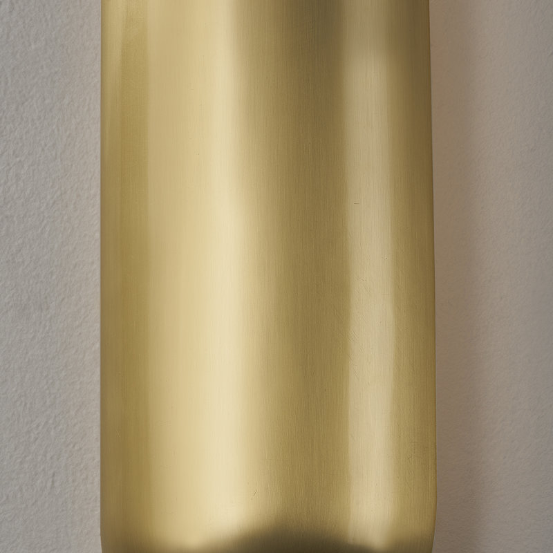 Wheeler 1 Light Wall Sconce, Aged Brass