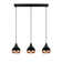 Morganna 3-Light Teardrop Linear Pendant