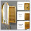 Armoire à pharmacie encastrée 24 po x 36 po, armoire de salle de bain murale en métal avec miroir