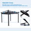 Pergola escamotable d'extérieur avec auvent pour parasol