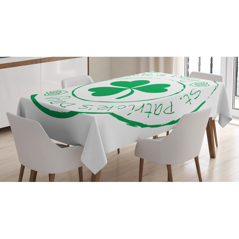St. Patrick's Day Tablecloth, 70" L x 52" W