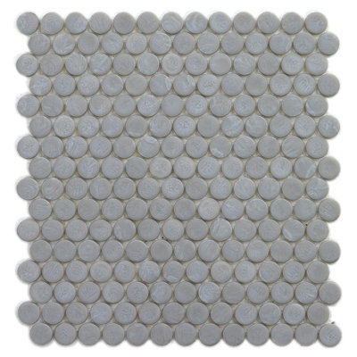 Slate 6/8" Barrels Glass Mosaic