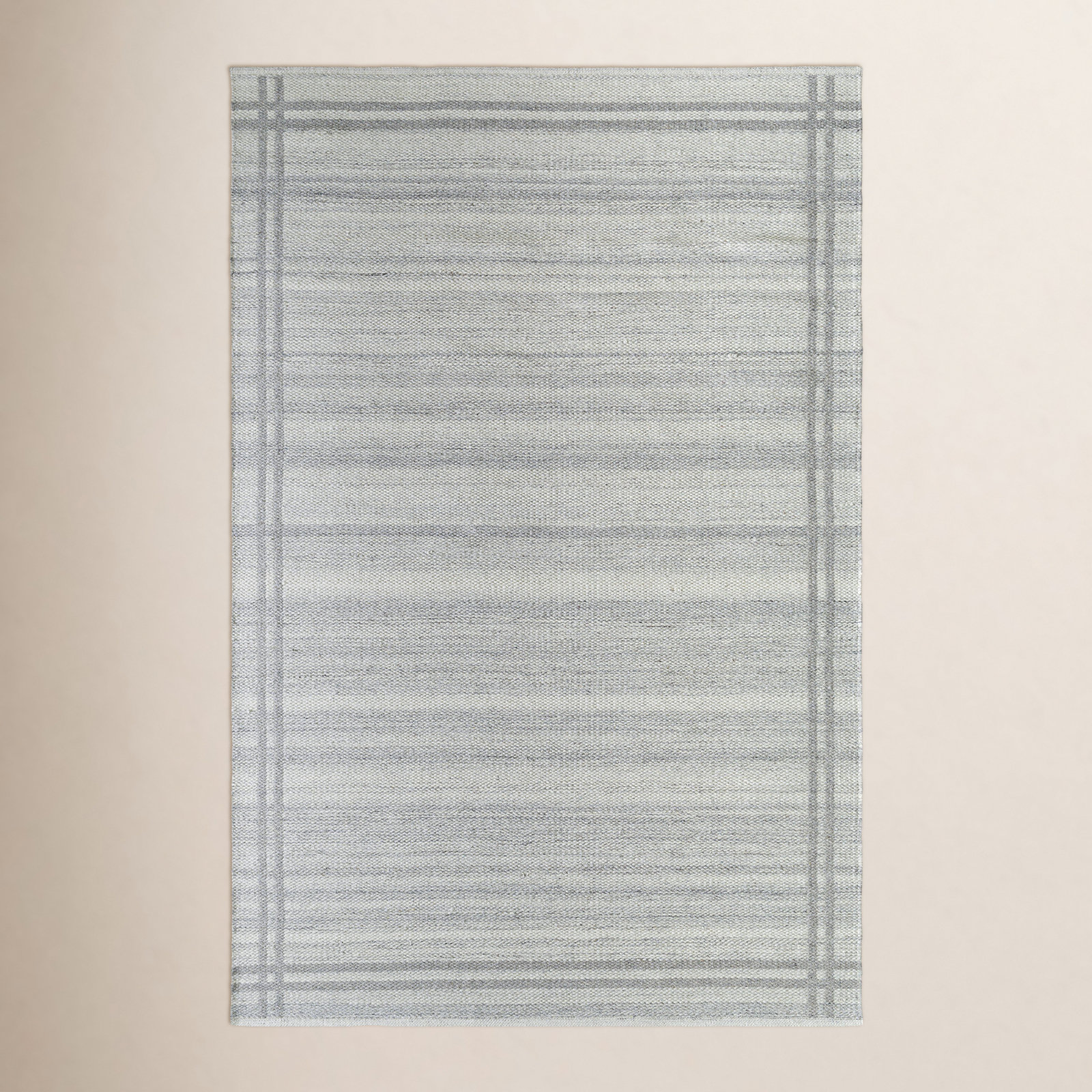 Lavande Hand-Woven Striped Area Rug, Rectangle 2' x 3'