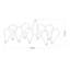 Pauling Steel Wall 10 - Hook Wall Mounted Coat Rack