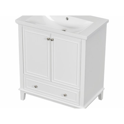 30.00'' Single Bathroom Vanity with Ceramic Top