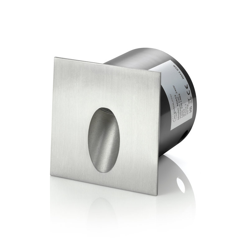 Hieu Silver Integrated LED Steel Step Light