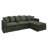 L-Shaped Corduroy Modular Sectional with Storage-2125784409