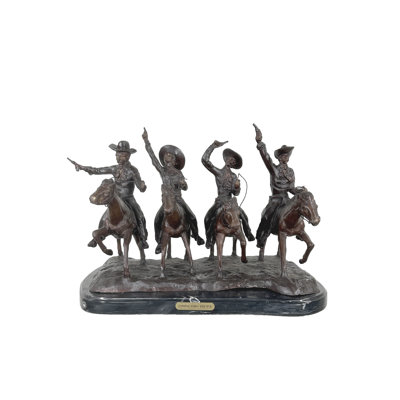 Sculpture bronze à travers le seigle