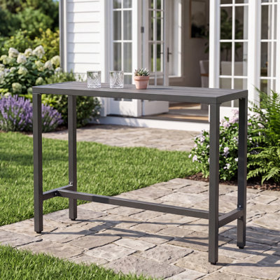 Counter Height 36.97'' Iron Bar Table