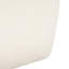 Boucle blanche de forme carrée avec mousse dense et ressorts ensachés, design sophistiqué pour espaces modernes, rembourrage rembourré l 21,7 po x P 16,78 po, système, patins non marquants, lisse