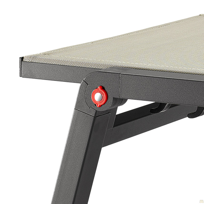 Méridienne pliable 2 pièces, Kaki, Gris