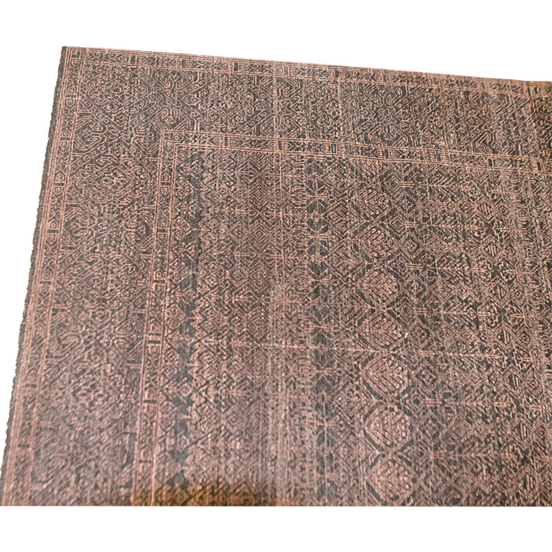 High-Quality Hand-Knotted Red And Black Area Rug