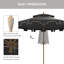 Parasol de patio 9 pi Outsunny-82435192