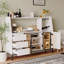 Buffet moderne avec 3 tiroirs et porte en verre
