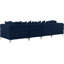 138" Velvet Square Arm Modular Sofa-87475419