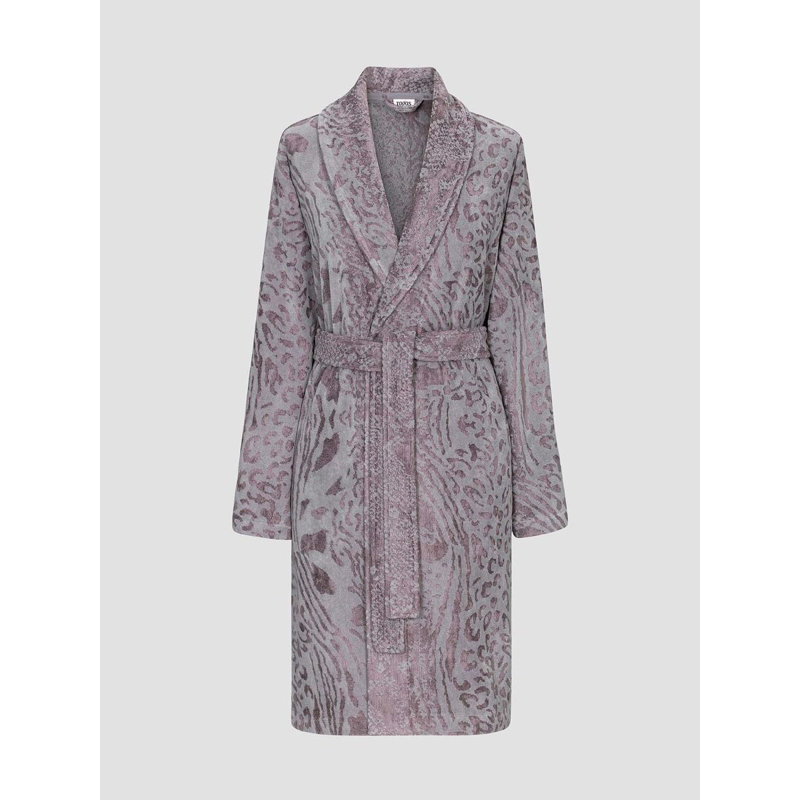 Eamon Cotton Blend Terry Cloth Girl/Woman+ Above Knee Bathrobe, XS, Purple