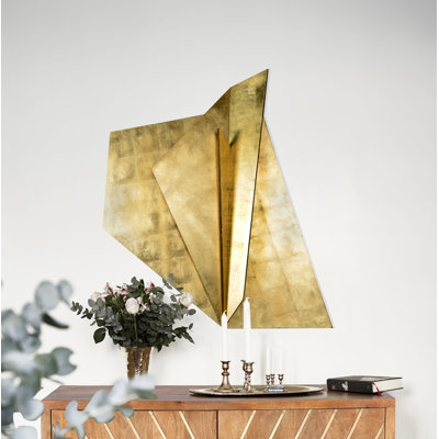 Modern Abstract Wall Decor on Wood