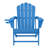 Outdoor Poly Adirondack Chair With Side Table And Ottoman-1074437688